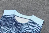 2024-25 PSG Light blue Tank top and shorts suit