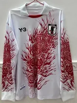 2024-25 Japan 火焰Y3 White Special Edition Long Sleeve Soccer Jersey (长袖)