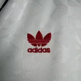 1990-1991 Man Utd White Retro Soccer Jersey