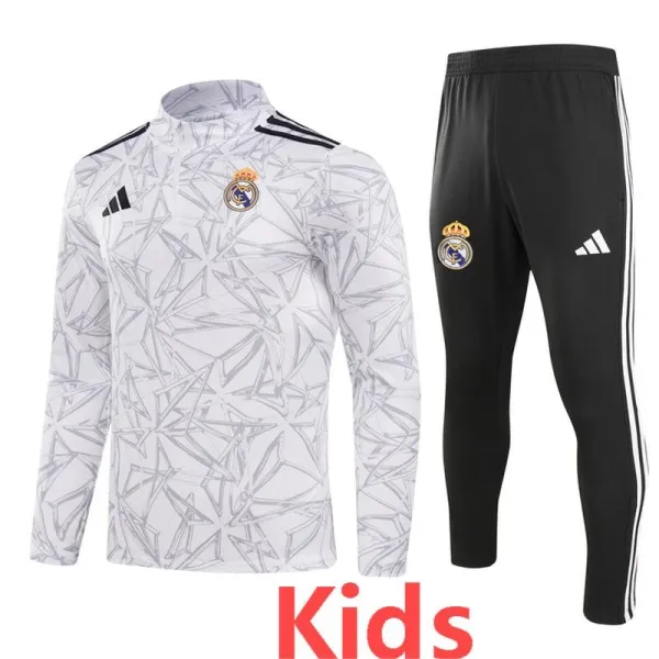 2024-25 RMA White Kids Half Pull Special Edition (童装)(半拉链)
