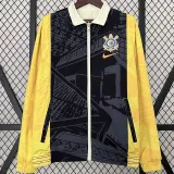 2024-25 Corinthians khaki & Black Double Sided Windbreaker (双面风衣)