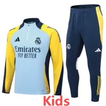 2024-25 RMA Light blue Kids Half Pull Special Edition (童装)(半拉链)