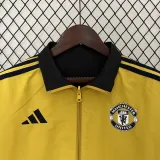 2024-25 Man Utd Yellow & Red Double Sided Windbreaker (双面风衣)