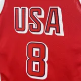 2024 Olympic Game USA LEONARD # 8 Red Basketball Jersey