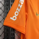 2010 Corinthians Orange Retro Soccer Jersey