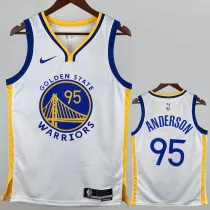 2022-23 WARRIORS ANDERSON #95 White Top Quality Hot Pressing NBA Jersey (V领)
