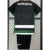 2024-25 Sporting Lisbon Home Kids Soccer Jersey
