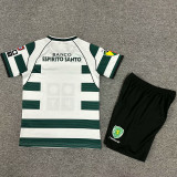 2001-2002 Sporting Lisbon Home Kids Retro Soccer Jersey