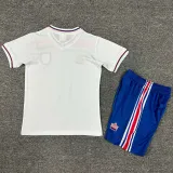 1982 England Home Kids Retro Soccer Jersey