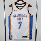 2022-23 OKC Thunder HOLMGREN #7 White City Edition Top Quality Hot Pressing NBA Jersey