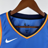 2022-23 OKC Thunder HOLMGREN #7 Blue City Edition Top Quality Hot Pressing NBA Jersey