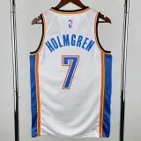 2022-23 OKC Thunder HOLMGREN #7 White City Edition Top Quality Hot Pressing NBA Jersey
