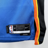 2022-23 OKC Thunder HOLMGREN #7 Blue City Edition Top Quality Hot Pressing NBA Jersey