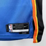 2022-23 OKC Thunder HOLMGREN #7 Blue City Edition Top Quality Hot Pressing NBA Jersey