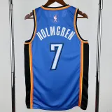 2022-23 OKC Thunder HOLMGREN #7 Blue City Edition Top Quality Hot Pressing NBA Jersey