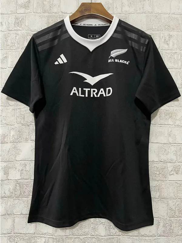 2024-25 New Zealand All Blacks Home Rugby Jersey (圆领)