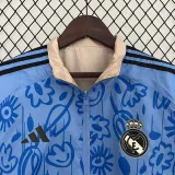 2024-25 RMA Blue & khaki Double Sided Windbreaker (双面风衣)