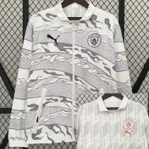 2024 Man City White Double Sided Windbreaker (双面风衣)