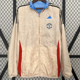 2024-25 Man Utd Blue & khaki Double Sided Windbreaker (双面风衣)