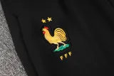 2024-25 France Black Half Pull Tracksuit (半拉链)