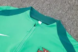 2024-25 Portugal Light green Half Pull Tracksuit (半拉链)
