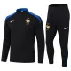 2024-25 France Black Half Pull Tracksuit (半拉链)