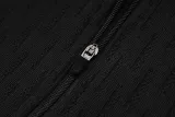 2024-25 France Black Half Pull Tracksuit (半拉链)