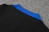 2024-25 France Black Half Pull Tracksuit (半拉链)