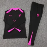 2024-25 CHE Black Half Pull Tracksuit (半拉链)