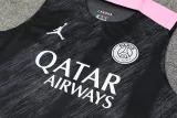 2024-25 PSG Black Tank top and shorts suit