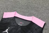 2024-25 PSG Black Tank top and shorts suit