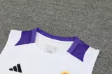 2024-25 RMA White Tank top and shorts suit