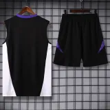2024-25 RMA Black Tank top and shorts suit