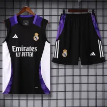 2024-25 RMA Black Tank top and shorts suit