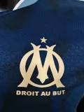 2024-25 Marseille Away Player Version Soccer Jersey (Print all Sponsor)