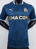 2024-25 Marseille Away Player Version Soccer Jersey (Print all Sponsor)