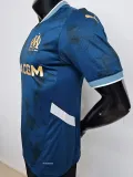 2024-25 Marseille Away Player Version Soccer Jersey (Print all Sponsor)