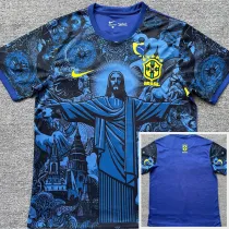 2024-25 Brazil Blue Special Edition Fans Soccer Jersey *耶稣蓝色