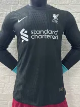 2024-25 LIV Away Long Sleeve Player Version Soccer Jersey (长袖球员)