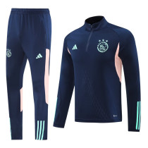 2024-25 Ajax Royal blue Half Pull Tracksuit (半拉链)