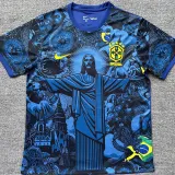 2024-25 Brazil Blue Special Edition Fans Soccer Jersey (耶稣蓝色)