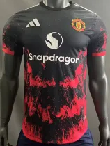 2024-25 Man Utd Black Red Special Edition Player Version Soccer Jersey