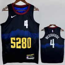 2023-24 Nuggets WESTBROOK #4 Black City Edition Top Quality Hot Pressing NBA Jersey