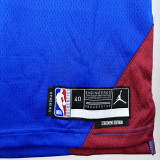 2022-23 Nuggets WESTBROOK #4 Blue Top Quality Hot Pressing NBA Jersey (Trapeze Edition) 飞人版