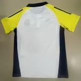 2024-25 RMA White Polo Short Sleeve (黑领)