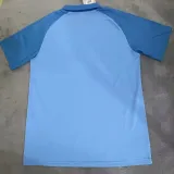 2024-25 Man City White Blue Short Sleeve