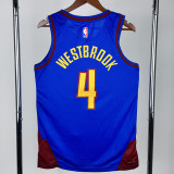 2022-23 Nuggets WESTBROOK #4 Blue Top Quality Hot Pressing NBA Jersey (Trapeze Edition) 飞人版