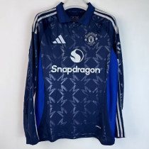 2024-25 Man Utd Away Long Sleeve Soccer Jersey (长袖)