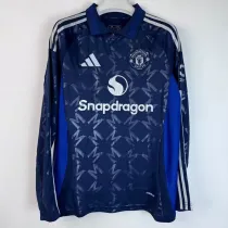 2024-25 Man Utd Away Long Sleeve Soccer Jersey (长袖)