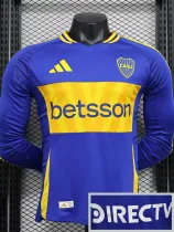 2024-25 Boca Juniors Home Long Sleeve Player Version Soccer Jersey (长袖球员)